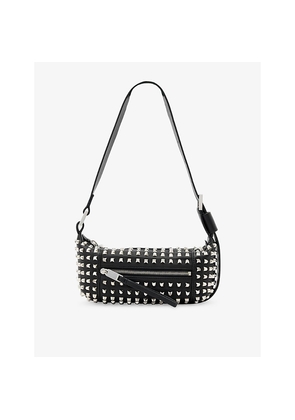 Womens Allsaints Vega Embellished Mini Leather Shoulder Bag