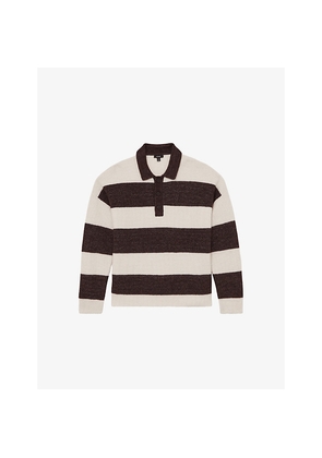 Mens Reiss Horice Striped Knitted Jumper