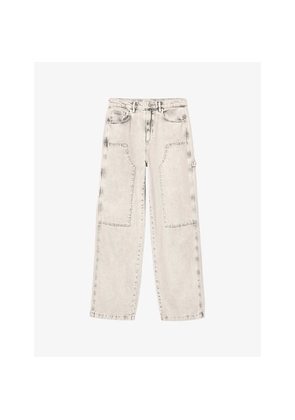 Womens Allsaints Mia Sparkle Straight-Leg Jeans