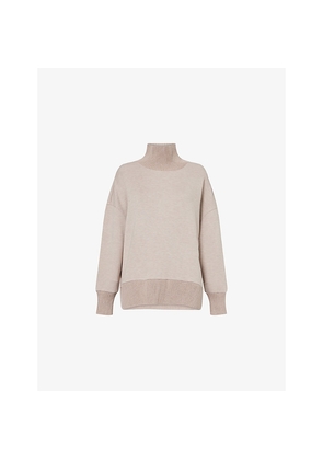 Womens Varley Barker High-Neck Stretch-Woven Sweatshirt