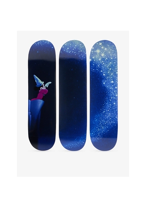 Mens The Skateroom x Disney x Harry Lambert Fantasia Skateboard Triptych Set Of 3 Decks