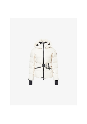 Womens Moncler Grenoble Tolima Hooded Stretch-Woven Down Jacket