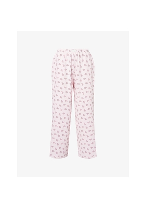 Womens We Are Tala Sleep Lounge Wide-Leg Stretch-Cotton Trousers