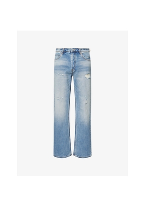Mens Cole Buxton Beverley Relaxed-Fit Straight-Leg Denim Jeans