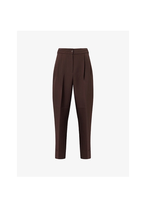 Womens The Frankie Shop Doyer Pleated Woven Trousers
