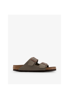Mens Birkenstock Arizona Two-Strap Faux-Leather Sandals