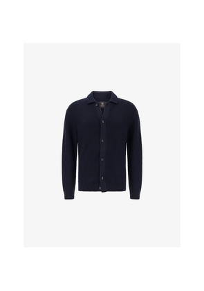 Mens Boggi Milano Ribbed Knitted Merino-Wool Jacket