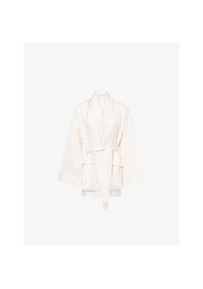 Womens Camilla And Marc Lazaro Open-Front Woven Kimono Jacket