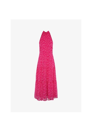 Womens Omnes Romeo Floral-Print Chiffon Maxi Dress