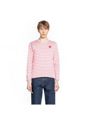 Heart Striped Cotton Long Sleeve T-Shirt