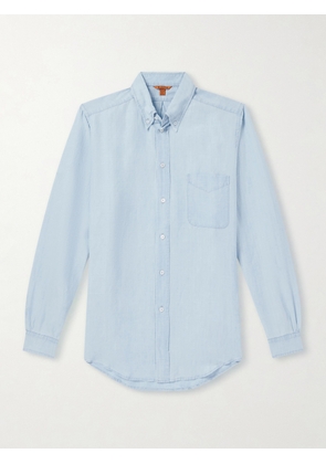 Barena - Button-Down Collar Linen and Cotton-Blend Chambray Shirt - Men - Blue - IT 46