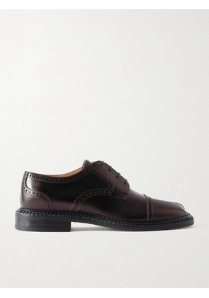 Maison Margiela - Tabi City Split-Toe Leather Brogues - Men - Brown - EU 40