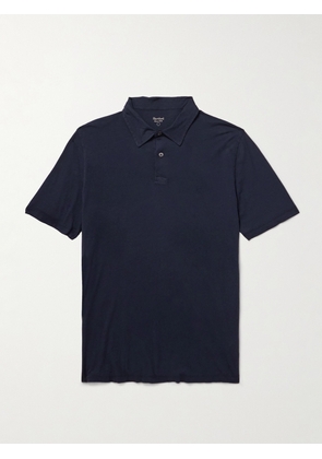 Hartford - Garment-Dyed Cotton-Jersey Polo Shirt - Men - Blue - S