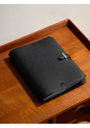 Dunhill - Century Logo-Debossed Full-Grain Leather Notebook - Men - Black