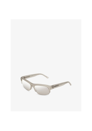 Womens Retrosuperfuture Scatto Rectangular-Frame Acetate Sunglasses