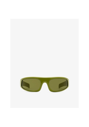 Womens Retrosuperfuture Cerchietto Shield-Frame Nylon Sunglasses