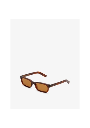 Womens Retrosuperfuture Gesto Rectangular-Frame Acetate Sunglasses
