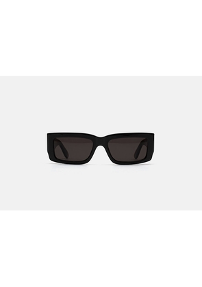 Womens Retrosuperfuture Notte Black Rectangle-Frame Acetate Sunglasses