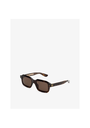 Retrosuperfuture 8000 Martini Ray Rectangle-Frame Tortoiseshell Acetate Sunglasses