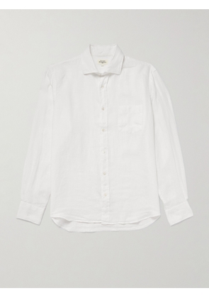 Hartford - Paul Pat Linen Shirt - Men - White - S