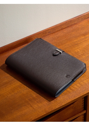 Dunhill - Century Logo-Debossed Full-Grain Leather Notebook - Men - Brown