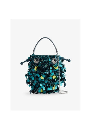 Womens Anya Hindmarch Beetle Sequin Cross Body Bag