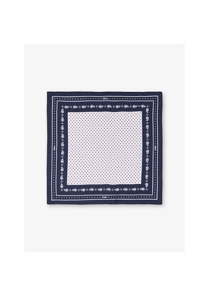 Womens Maje Bandana-Print Silk-Twill Scarf