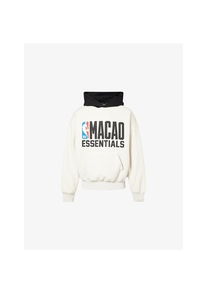Mens Fear Of God Essentials Fog x Essentials x Nba Macao Printed Cotton-Blend Hoodie