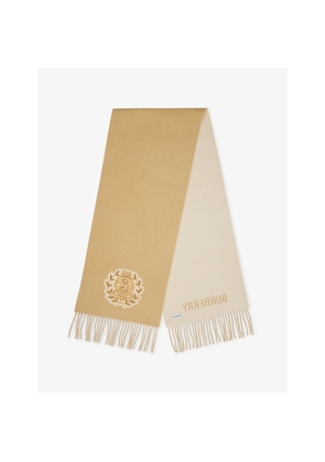 Womens Burberry B-Crest Cashmere Scarf