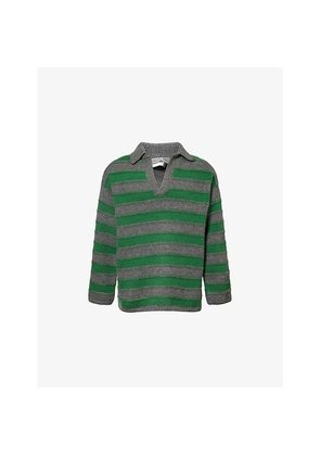 Mens The Elder Statesman Dume Striped Cashmere Jumper