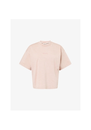 Womens Carhartt WIP Benton Logo-Embroidered Cotton T-Shirt