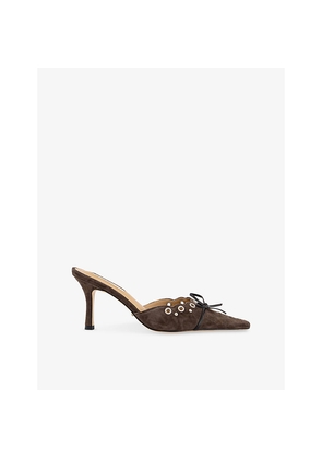 Womens Tony Bianco Shae Suede Heeled Mules