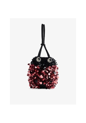 Womens Anya Hindmarch Ladybird Mini Sequin Bucket Bag