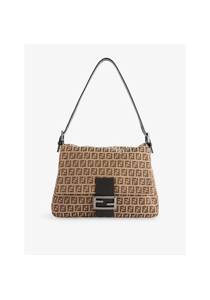 Womens Reselfridges Pre-Loved Fendi Mamma Forever Canvas Shoulder Bag