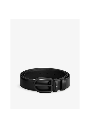 Mens Montblanc Horseshoe-Buckle Leather Belt