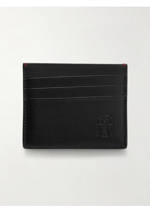 Brunello Cucinelli - Pebble-Grain Leather Cardholder - Men - Black