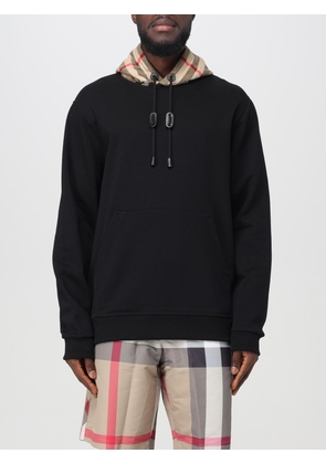 Burberry jersey hoodie with check hood