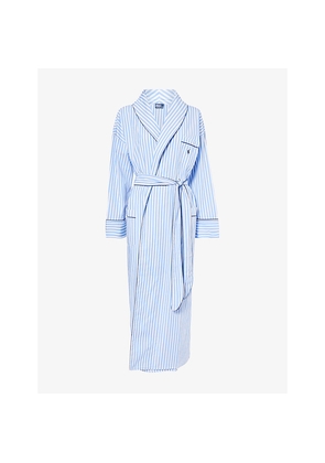 Womens Polo Ralph Lauren Heritage Stripe Cotton Robe