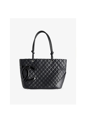 Womens Reselfridges Pre-Loved Chanel Cambon Ligne Large Lambskin-Leather Tote Bag