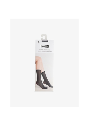 Womens Wolford Italia S.R.L. Shimmer Effect 25Den Stretch-Woven Socks