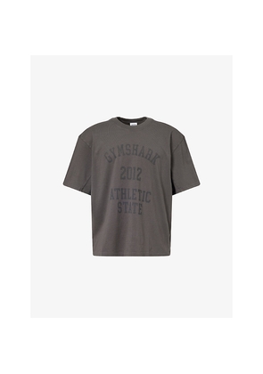 Mens Gymshark Collegiate Washed Cotton-Jersey T-Shirt