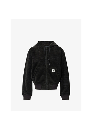 Womens Carhartt WIP Active Sweat Hooded Velour Jacket