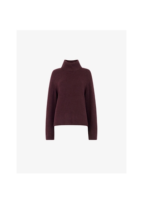 Womens Whistles Relaxed-Fit Roll-Neck Knitted Jumper