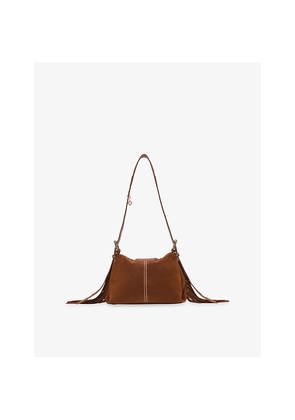 Womens Maje Miss M Mini Suede Shoulder Bag