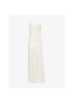 Womens Needle And Thread Yvonne Spaghetti-Strap Sequinned Gown