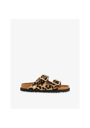 Womens Birkenstock 1774 Arizona Calf-Hair Sandals