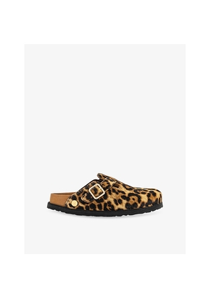 Womens Birkenstock 1774 Boston Calf-Hair Clogs