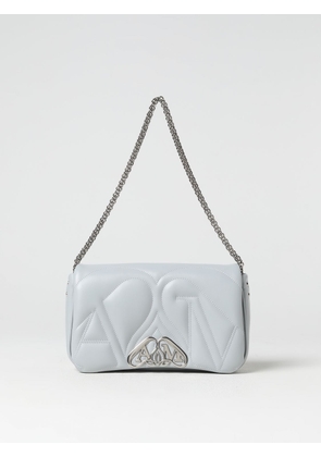 McQueen Seal bag in leather with quilted monogram