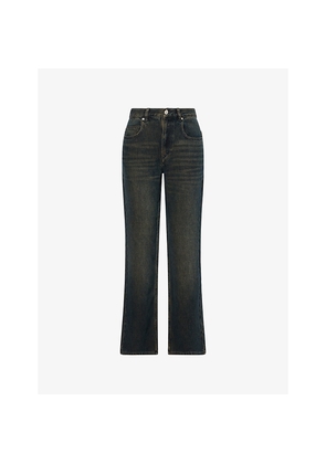 Womens Isabel Marant Etoile Belvira Straight-Leg Woven Jeans