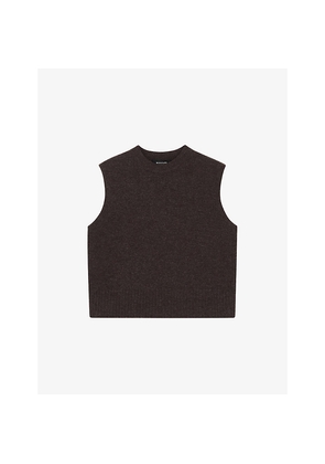 Womens Whistles Sleeveless Round-Neck Wool Tank